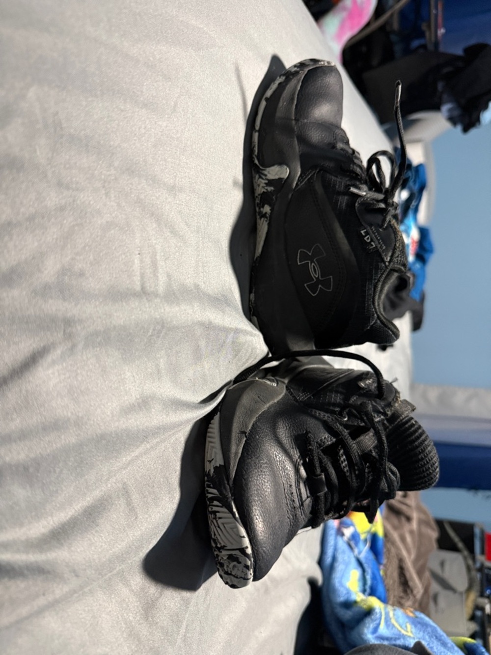 Under Armour Black and White Athletic Sneakers